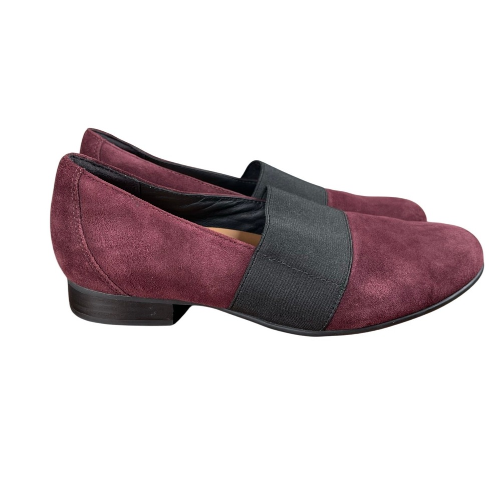 Unstructured by Clarks‎ Shoes Womens 7M Loafer Wine Suede Un Blush Lo